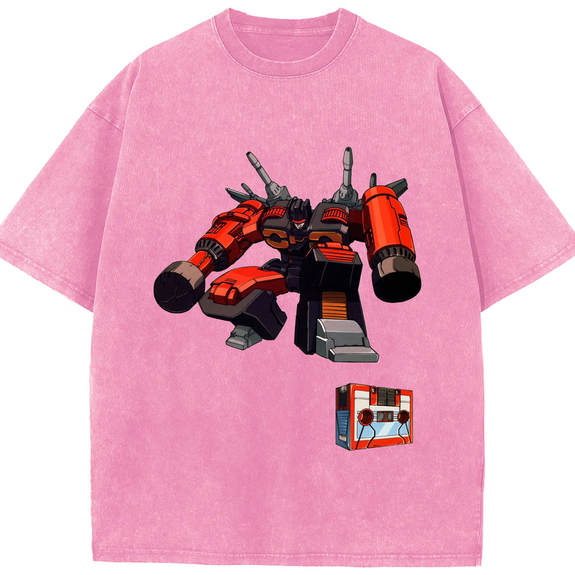 （画像用）  綿100% ヴィンテージ風 半袖Tシャツ（フロントプリント）